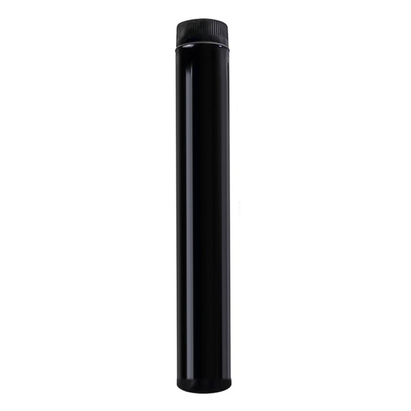 Wolfpack Tubo de Estufa Acero Vitrificado Negro Ø 120 mm. Ideal Estufas de Leña, Chimenea, Alta resistencia, Color Negro WOLFPA