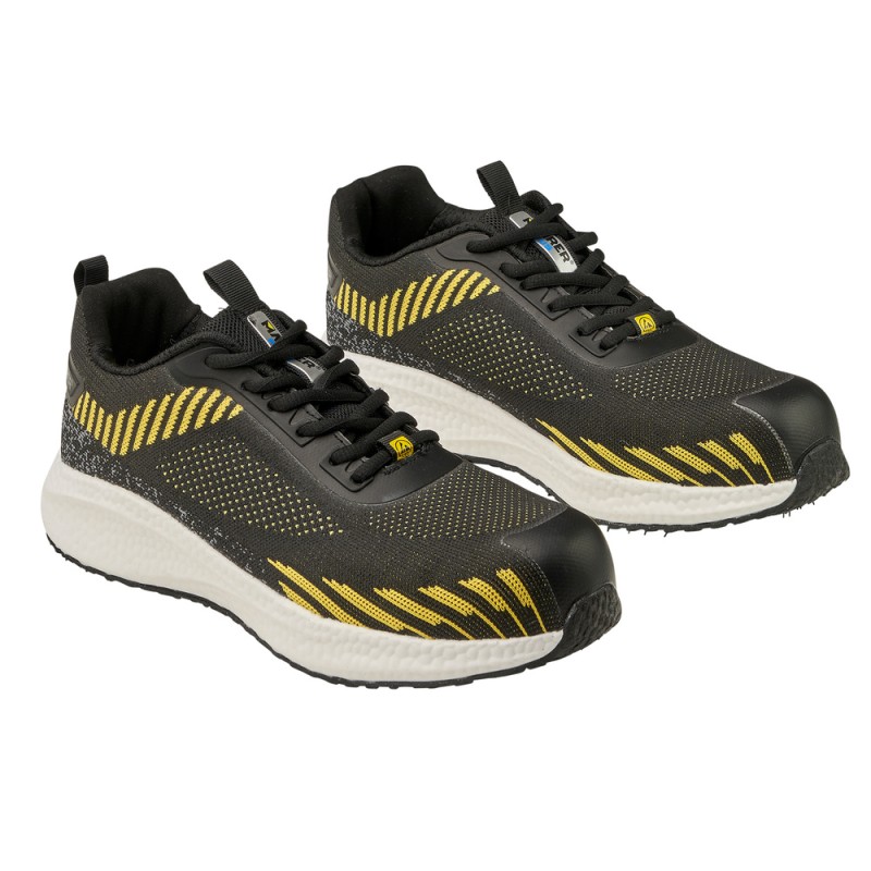 Deportiva Seguridad Maurer S1 Modelo Lusitania Antideslizante con suela y puntera antiperf Resistente a los Hidrocarburos Nº 42