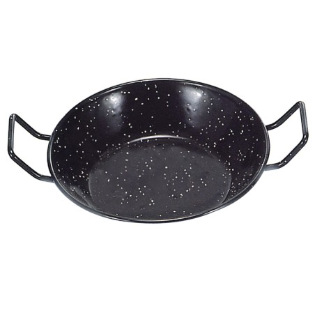 Sartén Doble Honda Con Asas Esmaltada 30 cm. GARCIMA