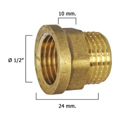 Alargadera Hexagonal Pulida 1/2x10 WOLFPACK LINEA PROFESIONAL