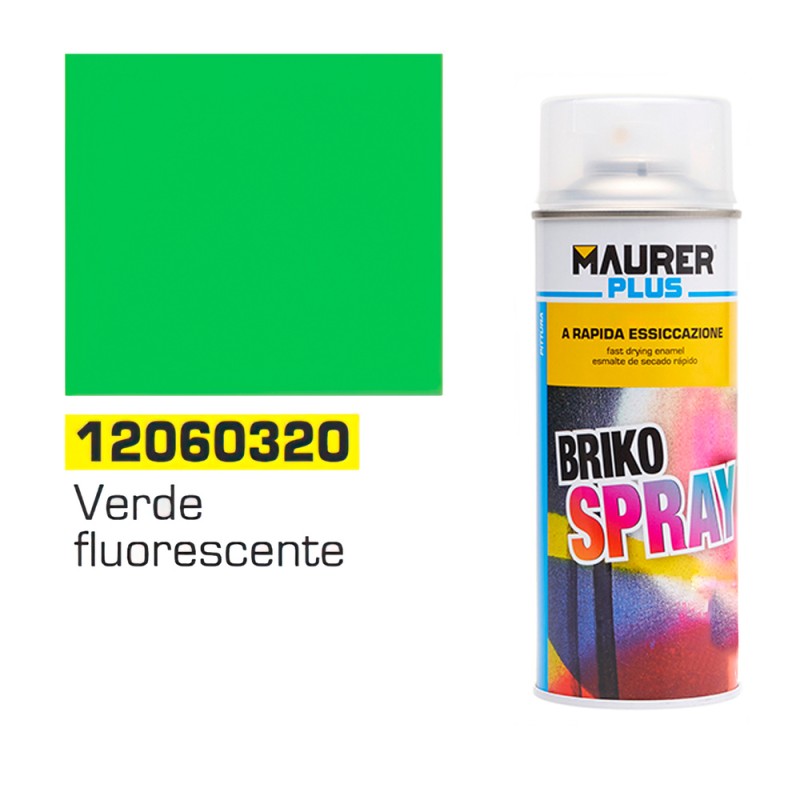Spray Pintura Verde Fluorescente 400 ml. MAURER