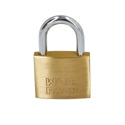 Candado Laton Arco Normal Llaves Iguales 50 mm. Nº2 WOLFPACK LINEA PROFESIONAL