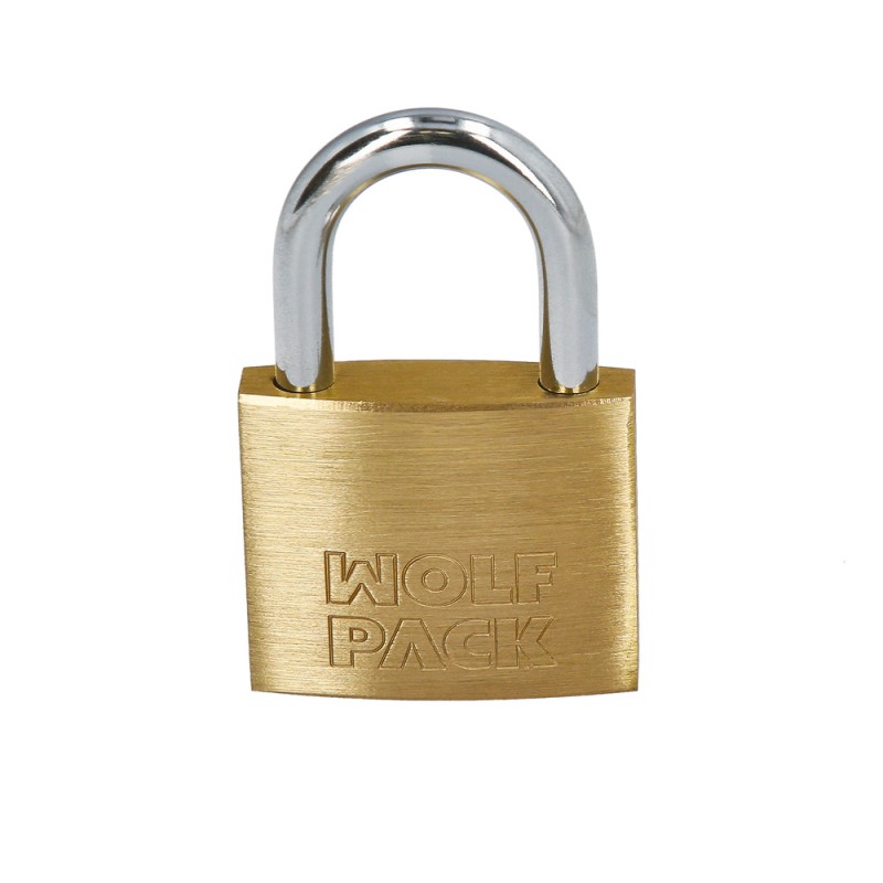 Candado Laton Arco Normal Llaves Iguales 50 mm. Nº2 WOLFPACK LINEA PROFESIONAL