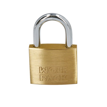 Candado Laton Arco Normal Llaves Iguales 50 mm. Nº2 WOLFPACK LINEA PROFESIONAL