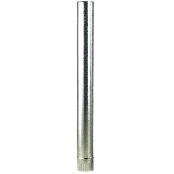 Wolfpack Tubo Estufa Acero Galvanizado Ø 120 mm, Ideal Estufas de Leña, Chimenea, Alta resistencia, Conducto Humos WOLFPACK LIN