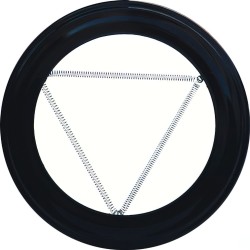 Plafón Embellecedor de Color Negro Para Estufa 100 mm. WOLFPACK LINEA PROFESIONAL
