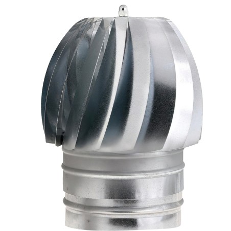 Wolfpack Sombrero Extractor Galvanizado para Estufa, Chimenea, Extracción de Humos, Para tubo Ø 200 mm. WOLFPACK LINEA PROFESIO