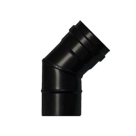 Codo Estufa Pellet Vitrificado Ø80 mm  45° WOLFPACK LINEA PROFESIONAL