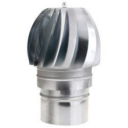 Wolfpack Sombrero Extractor Galvanizado para Estufa, Chimenea, Extracción de Humos, Para tubo Ø 150 mm. WOLFPACK LINEA PROFESIO