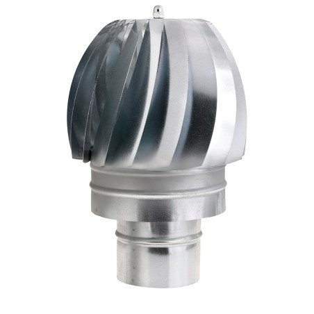 Wolfpack Sombrero Extractor Galvanizado para Estufa, Chimenea, Extracción de Humos, Para tubo Ø 100 mm. WOLFPACK LINEA PROFESIO