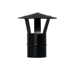 Wolfpack Sombrero Vitrifiado Para Estufa Pellet, Leña, Chimenea, Extracción De Humos, Para Tubo Ø 80 mm. WOLFPACK LINEA PROFESI