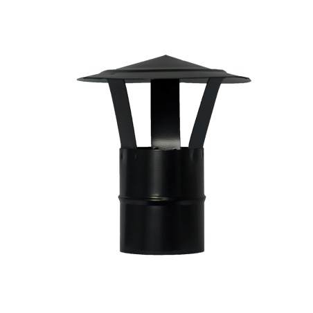 Wolfpack Sombrero Vitrifiado Para Estufa Pellet, Leña, Chimenea, Extracción De Humos, Para Tubo Ø 80 mm. WOLFPACK LINEA PROFESI
