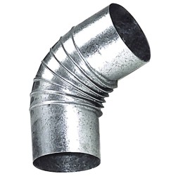 Codo Estufa Galvanizado de 100 mm. 45°. WOLFPACK LINEA PROFESIONAL