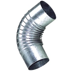 Codo Estufa Galvanizado de 110 mm. 90°. WOLFPACK LINEA PROFESIONAL