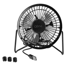 Ventilador Sobremesa 10 cm. 2,5 Watt USB. ORYX