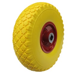Rueda Carretilla Almacen / Sacos Maciza Llanta metálica 20 mm. WOLFPACK LINEA PROFESIONAL