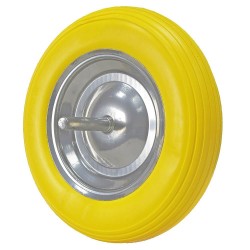 Rueda Carretilla Obra Maciza Llanta Metalica WOLFPACK LINEA PROFESIONAL
