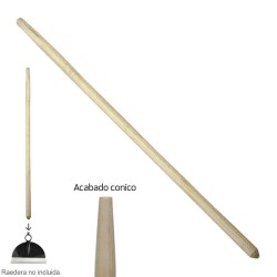 Mango Madera Raedera 1200x35 mm. WOLFPACK LINEA PROFESIONAL