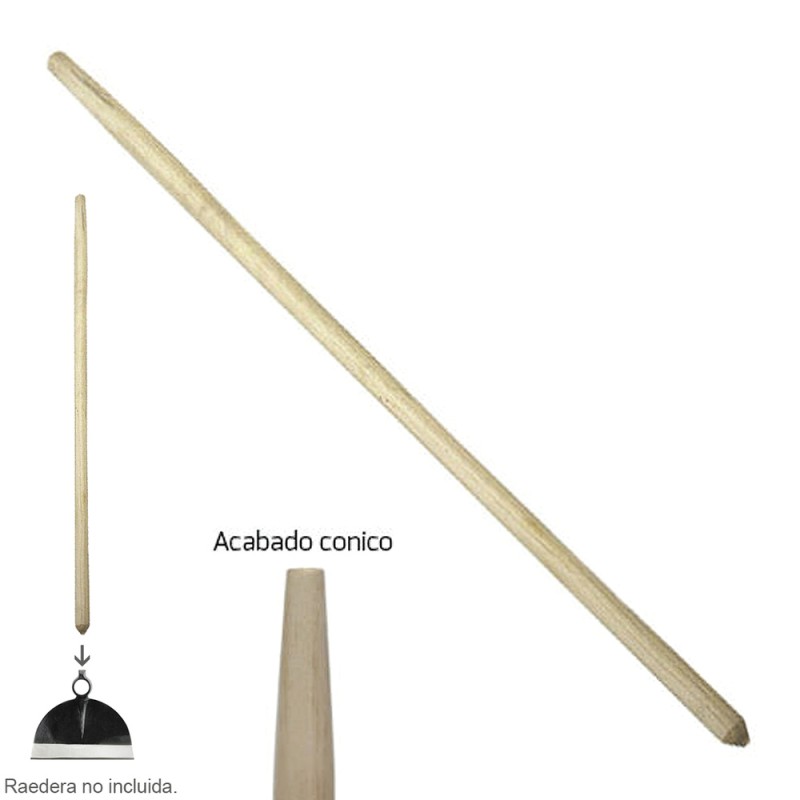 Mango Madera Raedera 1200x35 mm. WOLFPACK LINEA PROFESIONAL